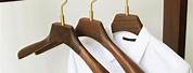 Wood and Brass Clothes Hangers