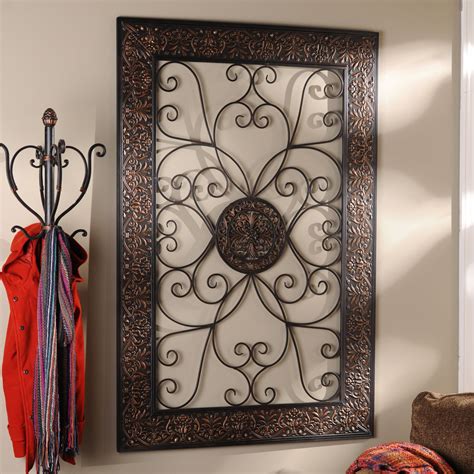 Wood and Wrought Iron Wall Art