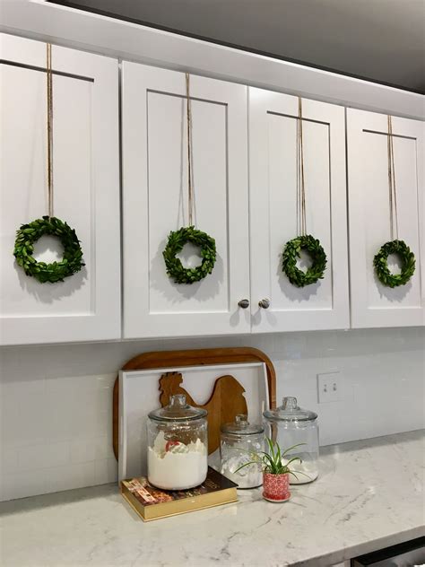 Wreaths On Kitchen Cabinets