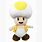 Yellow Toad Plush Mario
