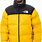Yellow and Black Puffer Jacket