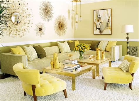 Yellow and Green Living Room