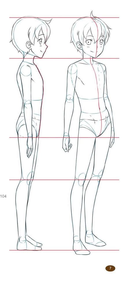 Anime Character Body Reference Sheet