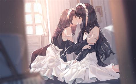 Anime Lesbian Kiss