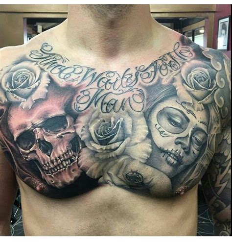 Awesome Skull Chest Tattoos