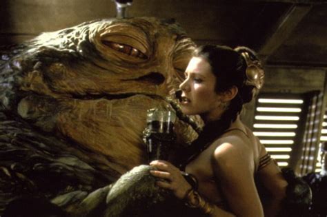 Carrie Fisher Star Wars Jabba