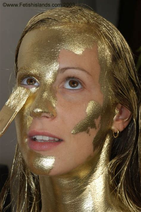Celebrity Body Paint Gold