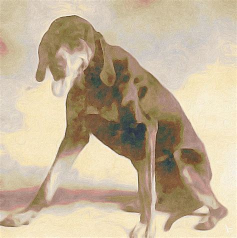 Coonhound Painting