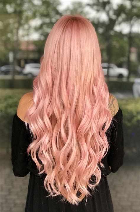 Coral Pink Hair Color