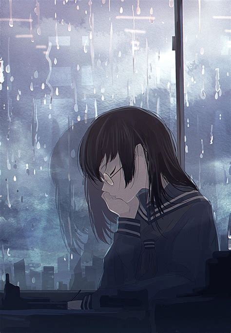 Cute Kid Anime Girl Sad