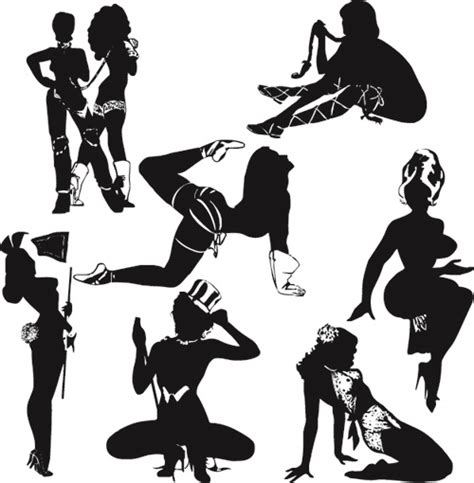 Dancing Girl Silhouette Clip Art