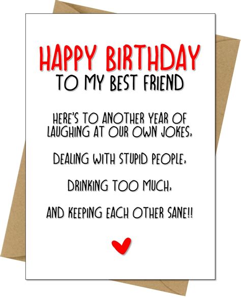 Funny Birthday Cards For Your Bestie