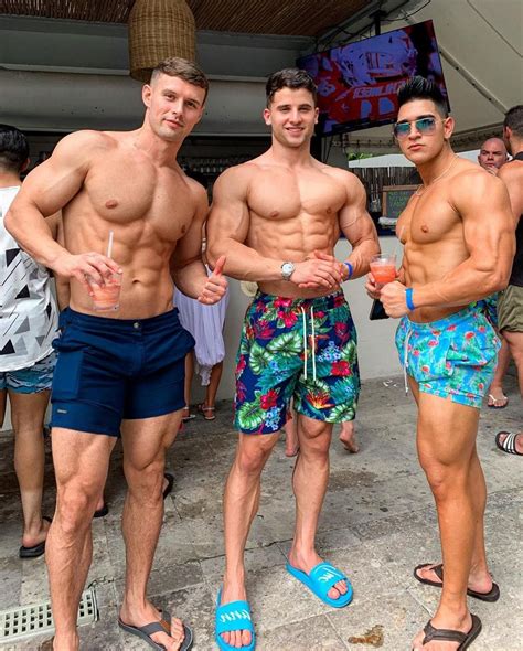 Gay Muscle Threesome