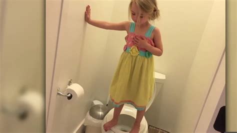 Girl Cleaning Toilet