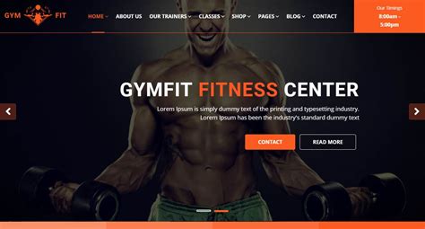 Health And Fitness Homepages