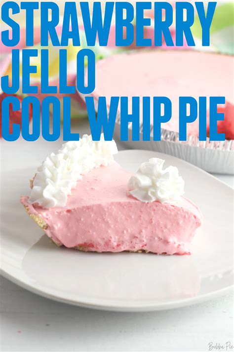 Jello Cool Whip Easy Pie