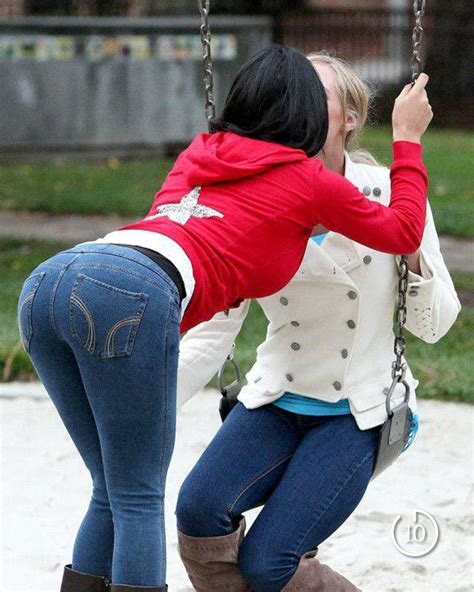 Lesbian Butt Kissing