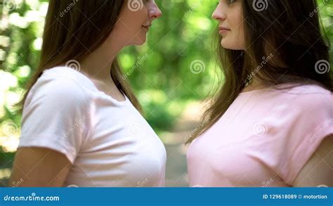 Lesbian Passionate Tit Suck