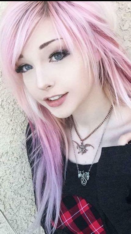 Light Pink Emo Hair
