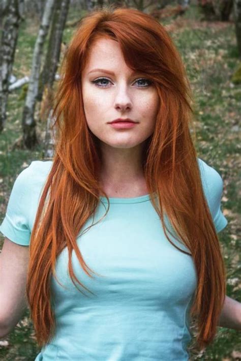 Long Hair Redhead Nude