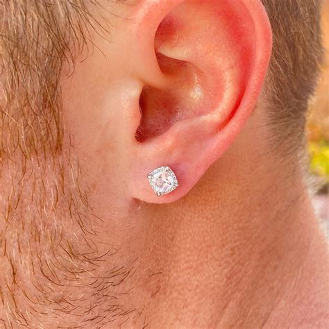 Men S Diamond Stud Earrings