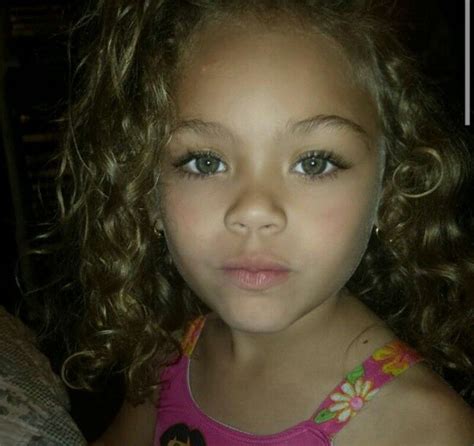 Mixed Baby Girl With Green Eyes