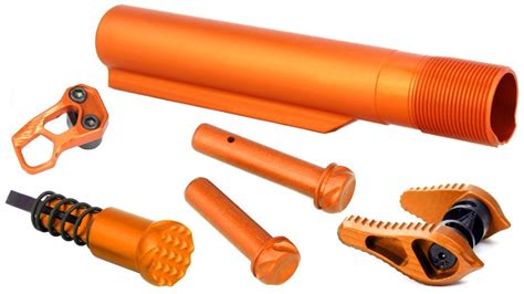 Orange Anodized AR 15 Parts