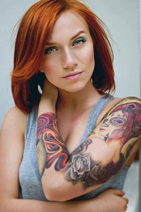 Redhead Woman Tatoos