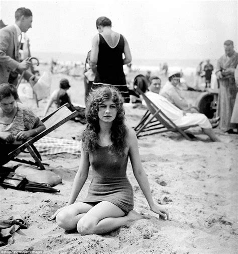 Retro Vintage Topless Beach