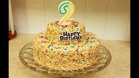 Rice Krispie Birthday Cake