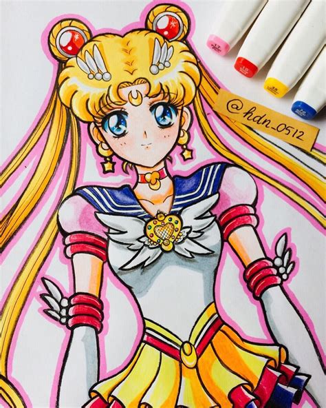 Sailor Moon Hair Drawing