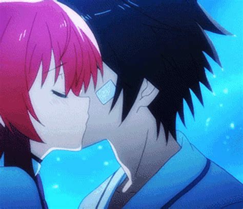 Sexy Anime Kissing GIF