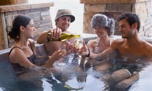 Sharing Hot Tub With Friends
