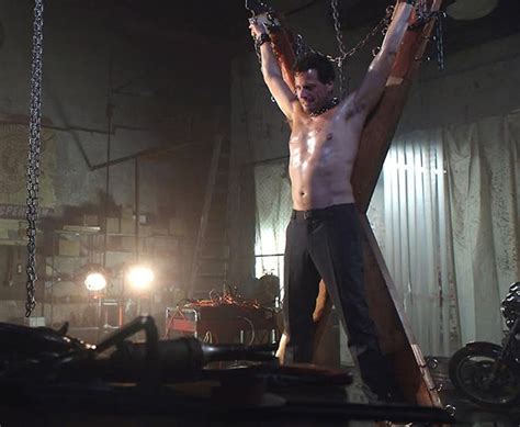 Tied Up Muscle Man Shirtless Movie Scene