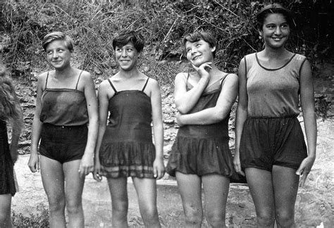 Vintage Retro Nudist Women