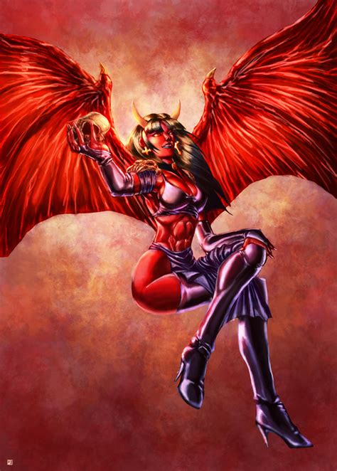 Wicked Devil Woman Art