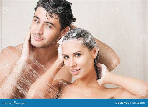 Woman In Shower With Man