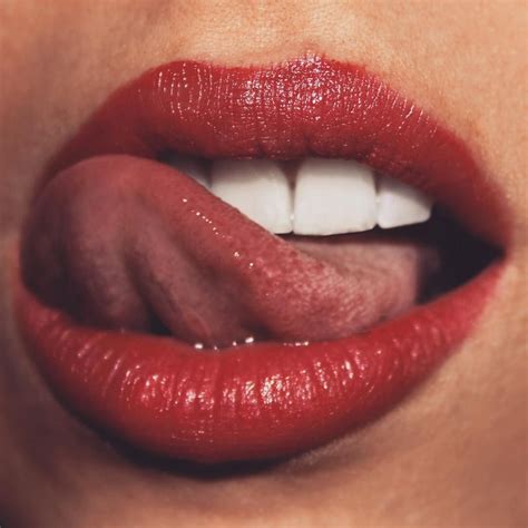 Women Open Mouth Tongue